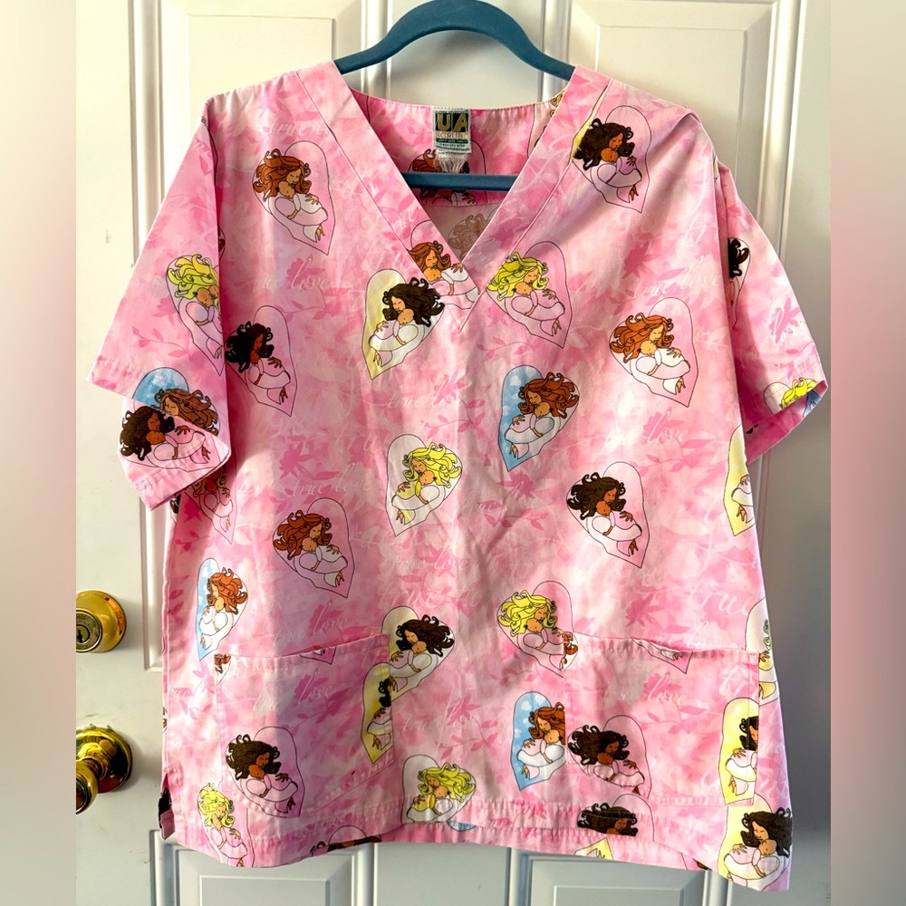 UA SCRUBS UNIFORM TOP